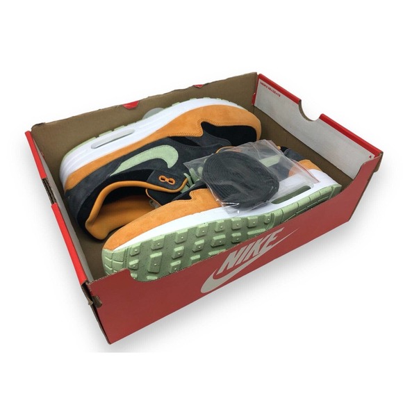 Nike Air Max 1 \'Ugly Duckling\' Mens Running Shoes Anthracite/Honeydew DZ0482 001